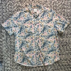 Denim & Flower Ricky Singh Tropical Hawaiian Shirt Men’s XL Like New Cotton